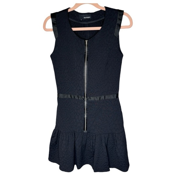 The Kooples Zip Front Jacquard Knit Sleeveless Mini Dress - Picture 2 of 7